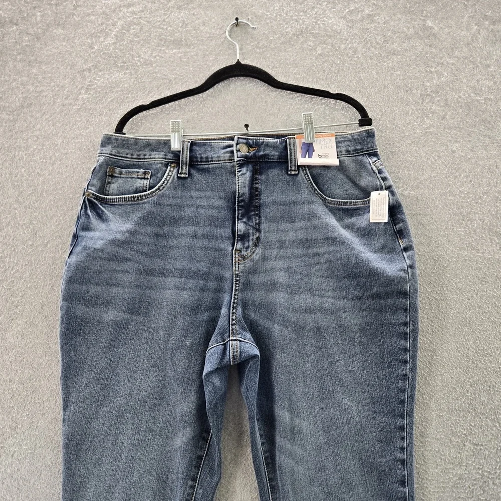Time And Tru Women Jeans 14 Blue Denim High Rise Curvy‎ Skinny 29